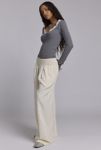 Thumbnail View 3: Kimchi Blue Caroline Smocked Wide Leg Linen-Blend Pant