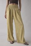 Thumbnail View 2: Kimchi Blue Caroline Smocked Wide Leg Linen-Blend Pant