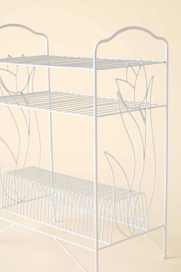 Slide View: 4: Tulip Metal Vinyl Storage Rack