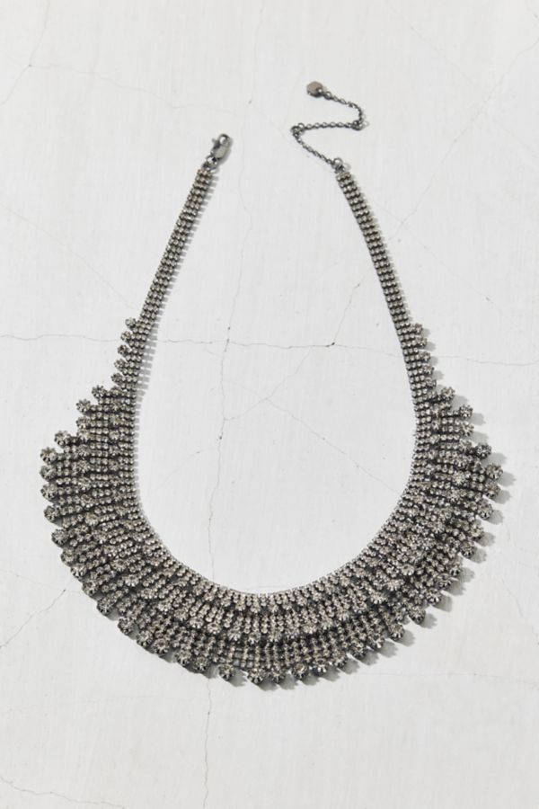 Slide View: 1: Collier Ras-de-Cou Gia avec Strass