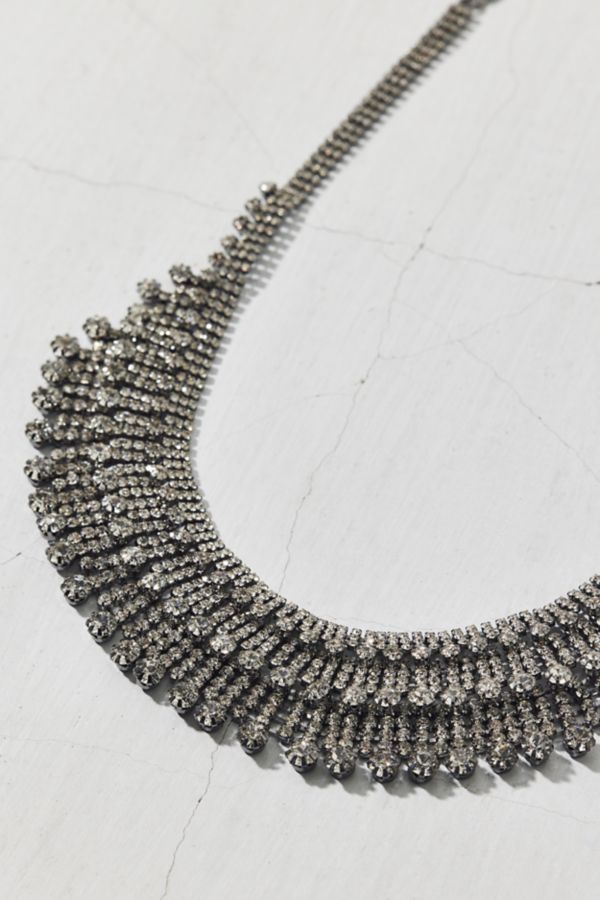 Slide View: 3: Gia Statement Rhinestone Bib Necklace