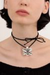 Thumbnail View 1: Velvet Luna Lily Suede Choker Necklace