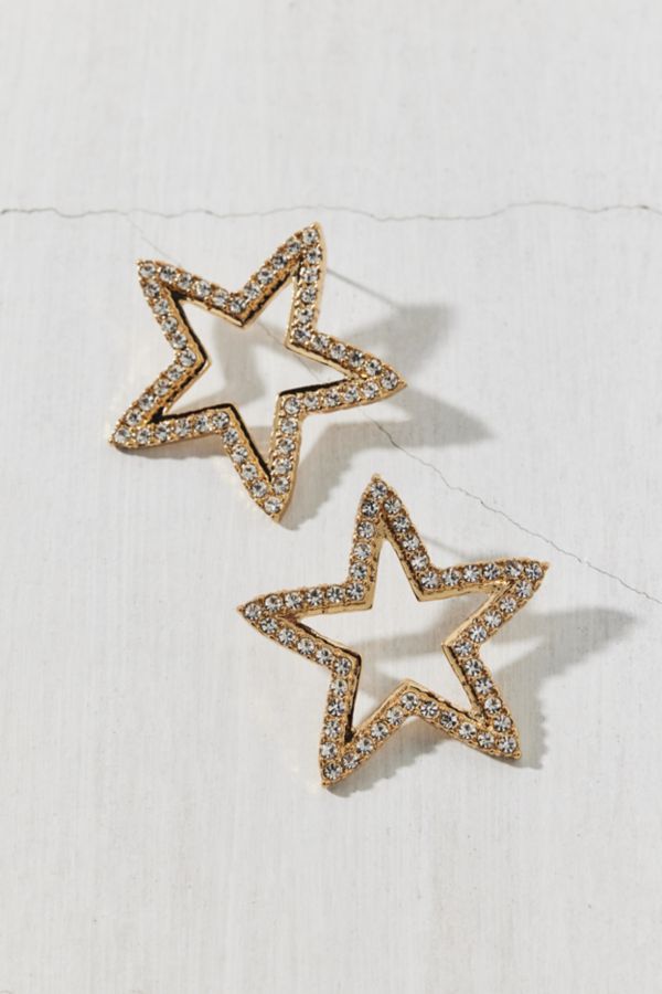 Slide View: 2: In The Stars Rhinestone Star Earring