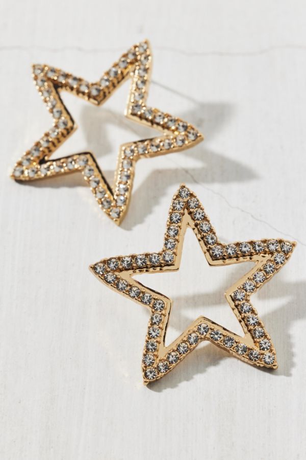 Slide View: 3: In The Stars Rhinestone Star Earring