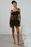 Thumbnail View 3: Out From Under Tiered Ruffle Sheer Mesh Slip Dress