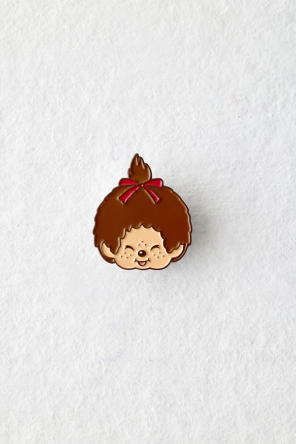 Slide View: 2: Monchhichi Head Enamel Pin