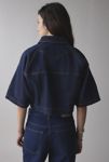 Thumbnail View 4: UO Scarlet Short Sleeve Boxy Denim Jacket