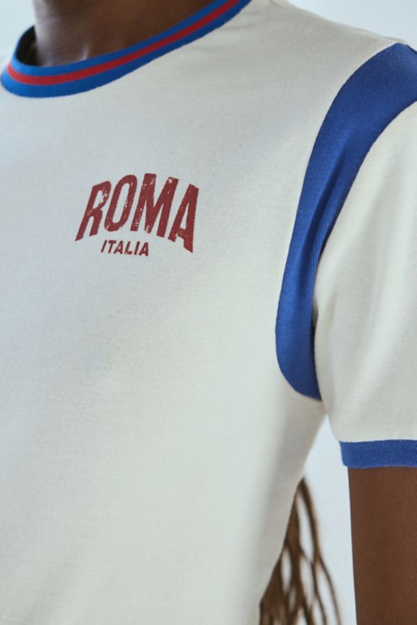 Slide View: 4: T-shirt Bébé Ringer Graphique Sport Roma