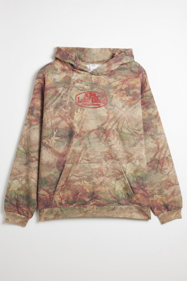 Slide View: 2: Lake Tahoe Graphic Camo Hoodie Sweatshirt