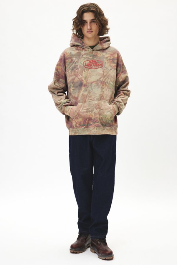 Slide View: 3: Lake Tahoe Graphic Camo Hoodie Sweatshirt