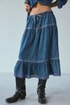 Thumbnail View 2: Kimchi Blue Laina Tiered Prairie Denim Midi Skirt