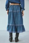 Thumbnail View 3: Kimchi Blue Laina Tiered Prairie Denim Midi Skirt