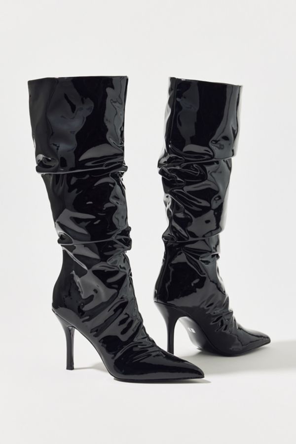 Slide View: 2: D' Amelio Footwear Cristean Faux Patent Leather Tall Boot