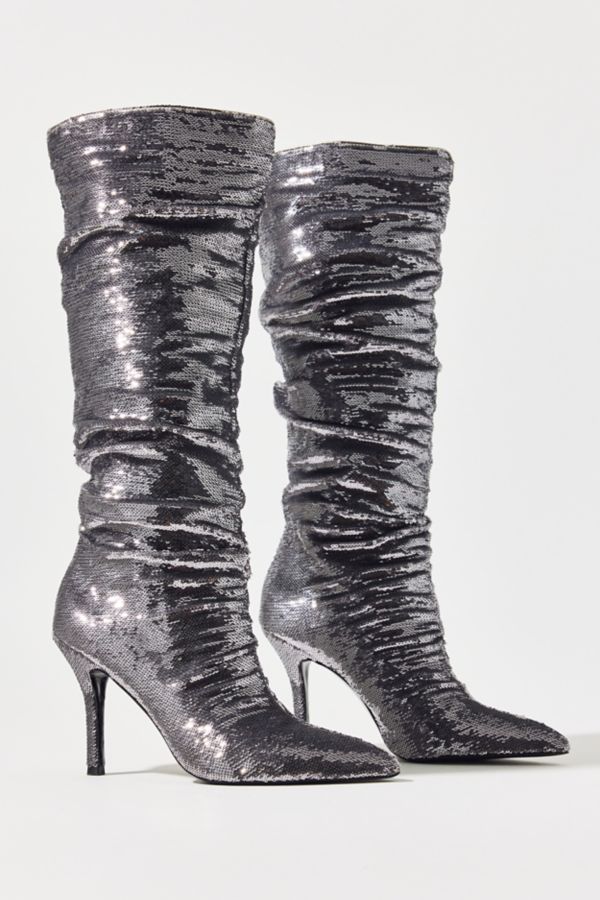 Slide View: 2: D'Amelio Footwear Cristean Sequin Tall Boot