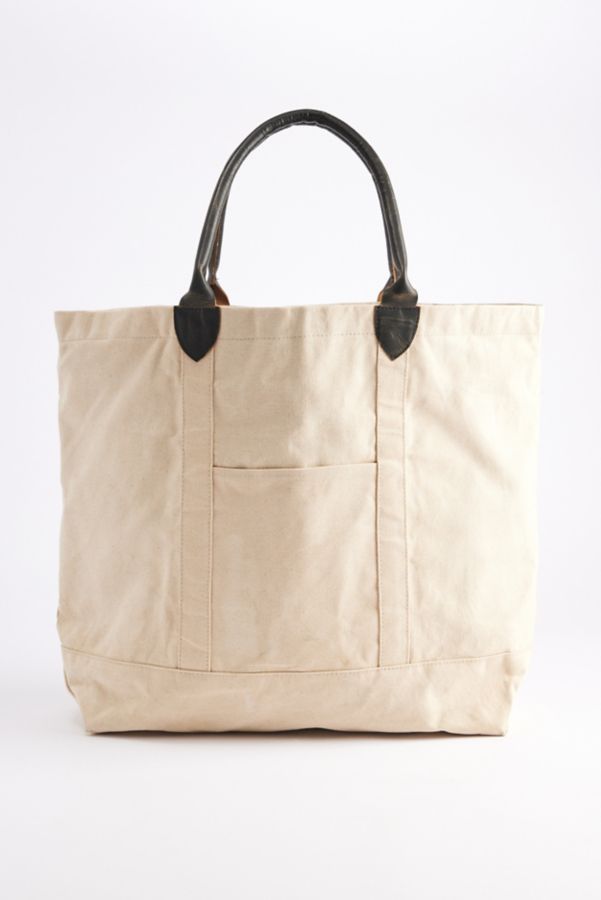 Slide View: 2: Waxed Canvas Tote Bag