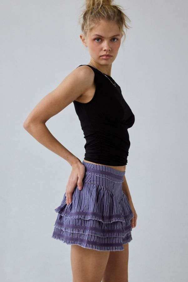 Slide View: 3: Kimchi Blue Jo Cotton Ruffle Mini Skirt