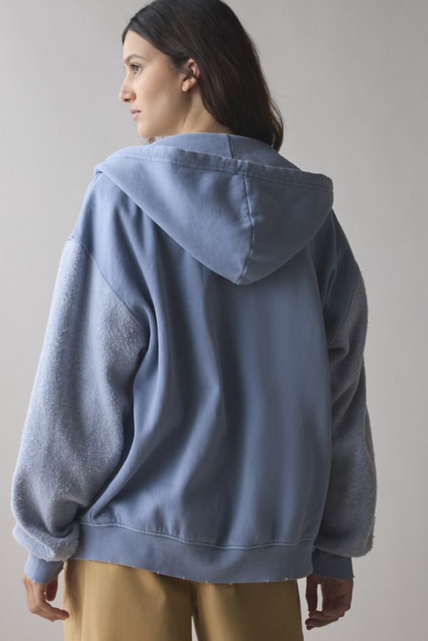 Slide View: 5: BDG Twisted Dusty Oversized Zip-Up Hoodie Sweatshirt