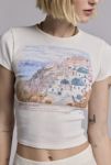 Thumbnail View 2: UO Too Perfect Santorini Graphic Baby Tee