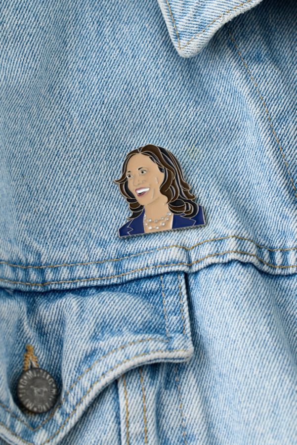 Slide View: 1: Épinglette Émaillée Kamala Harris