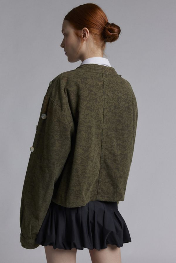 Slide View: 4: Urban Renewal Remade Button Detail Crop Jacket