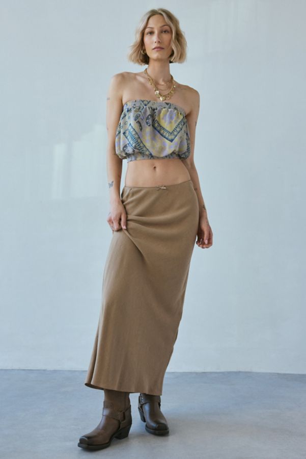 Slide View: 1: Silence + Noise Harper Printed Bubble Tube Top