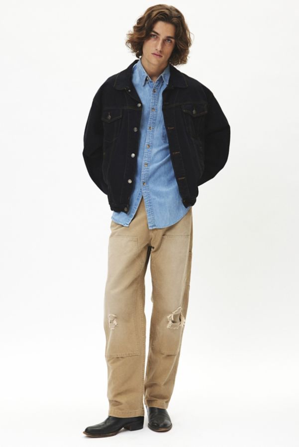 Slide View: 3: Urban Renewal Remade Overdyed Denim Jacket