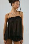 Thumbnail View 1: Out From Under Merrit Sheer Ruffle Tunic Tank Top