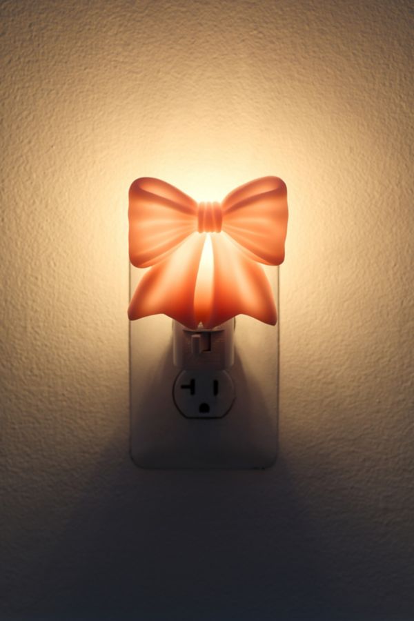 Slide View: 1: Bow Icon Shape Resin Nightlight