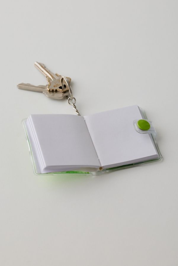 Slide View: 3: Mini Liquid Keychain Journal