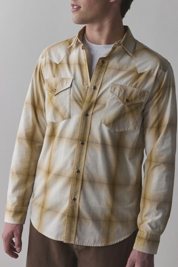 Slide View: 1: Pendleton Frontier Check Pattern Long Sleeve Shirt