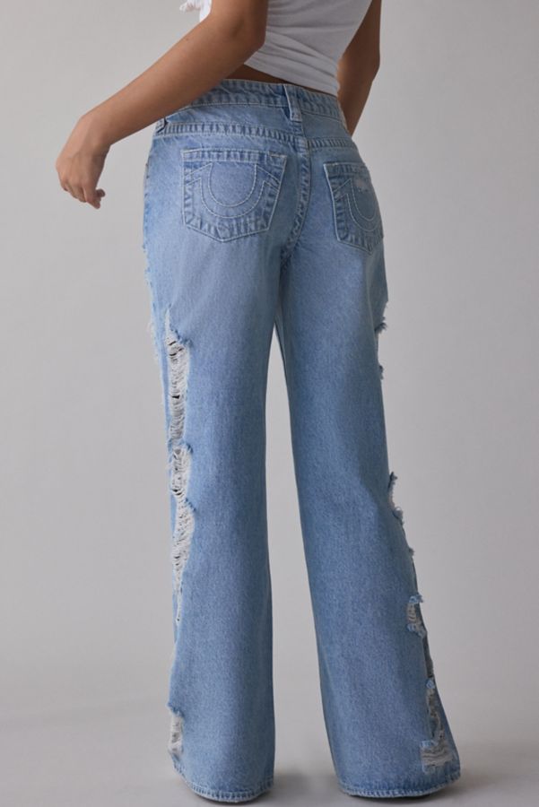 Slide View: 2: Jean Baggy Taille Mi-Haute Super Délavé Bobbi True Religion