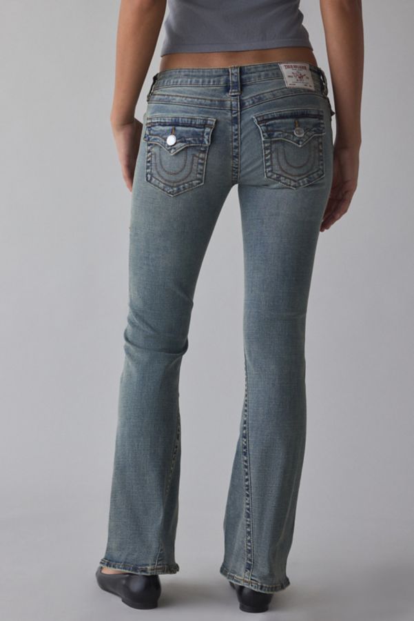 Slide View: 3: True Religion Joey Low-Rise Flap Flare Jean