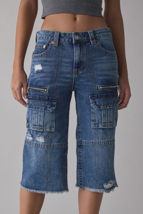 Slide View: 2: True Religion Bobbi Baggy Cargo Jort