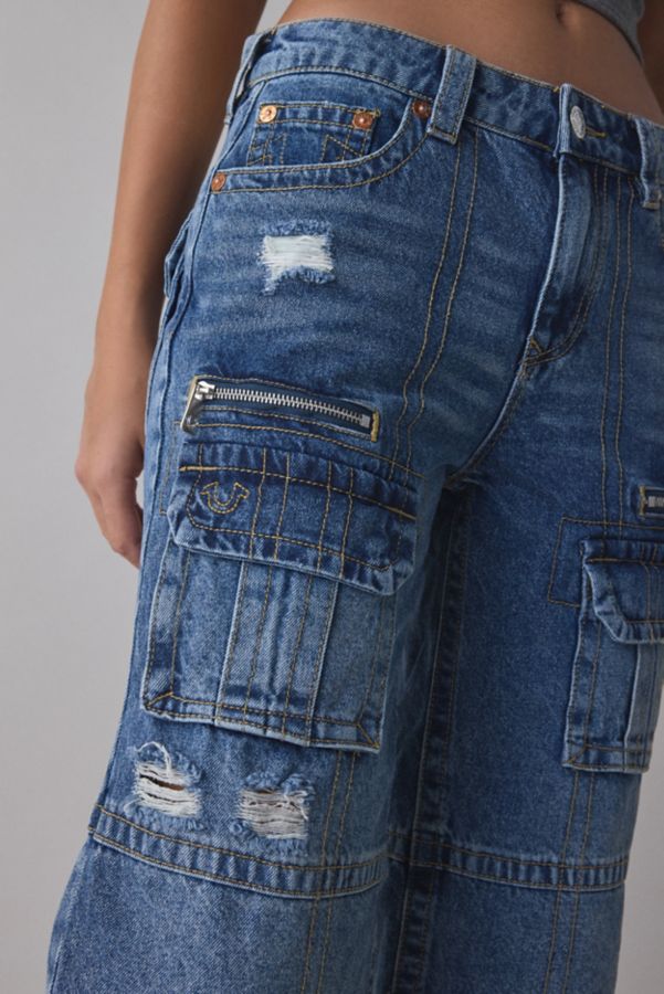 Slide View: 3: True Religion Bobbi Baggy Cargo Jort