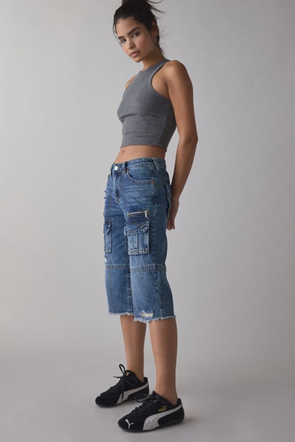 Slide View: 4: True Religion Bobbi Baggy Cargo Jort