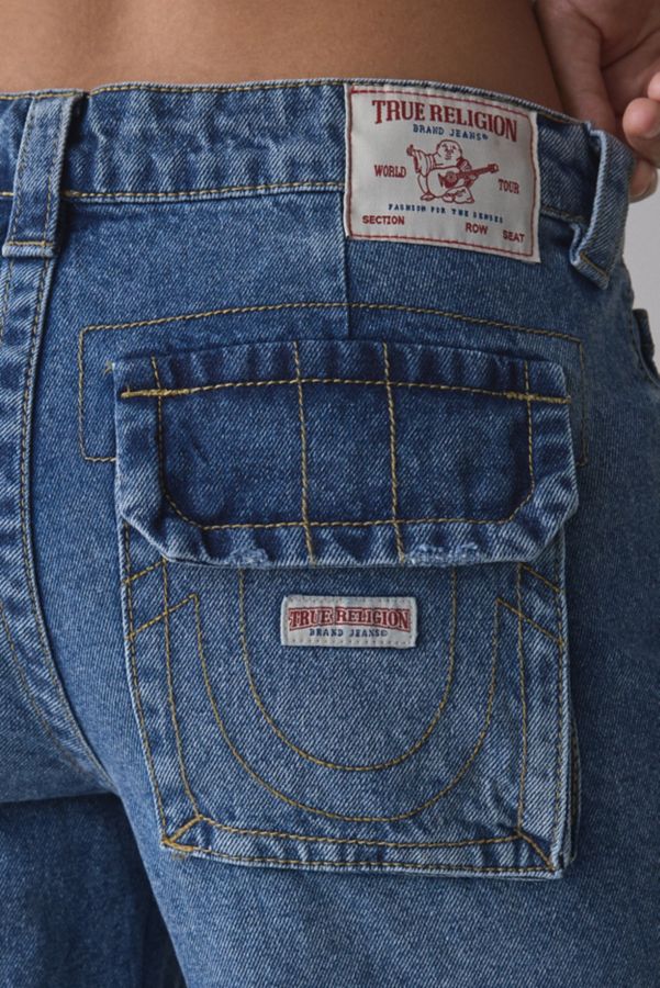 Slide View: 6: True Religion Bobbi Baggy Cargo Jort