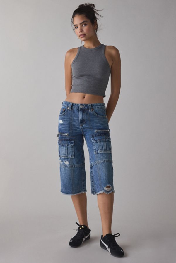 Slide View: 1: True Religion Bobbi Baggy Cargo Jort