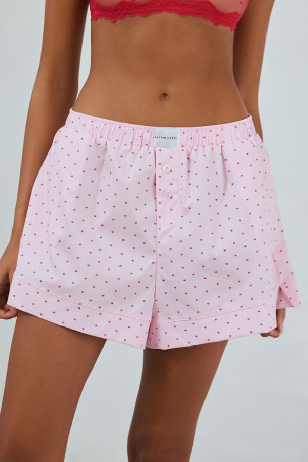 Slide View: 1: Kat The Label Henry Heart Print Boxer Short