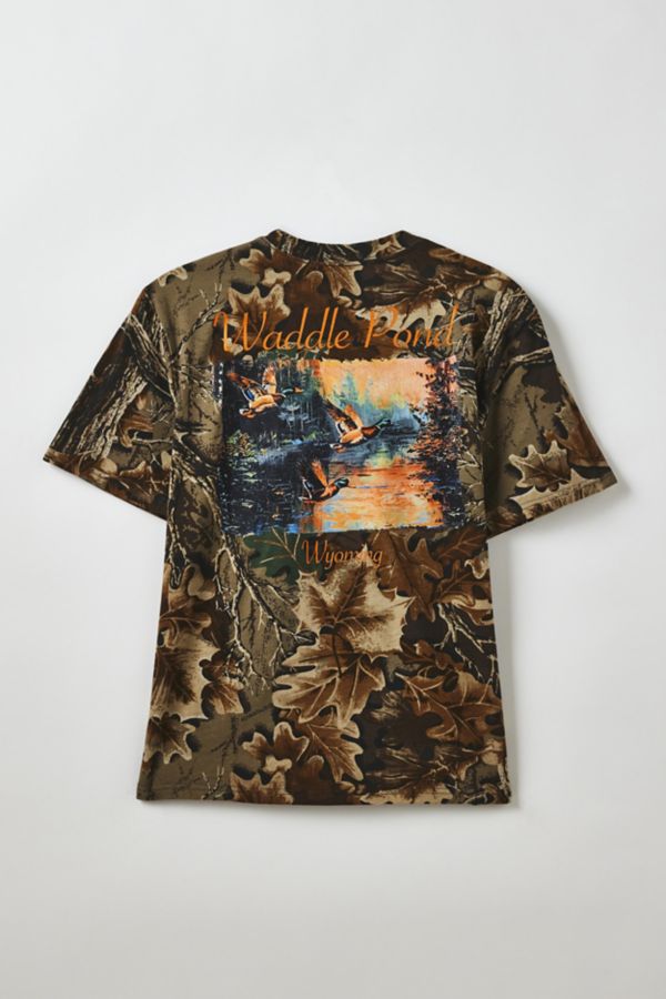 Slide View: 2: Waddle Pond Graphic Camo Allover Print Tee