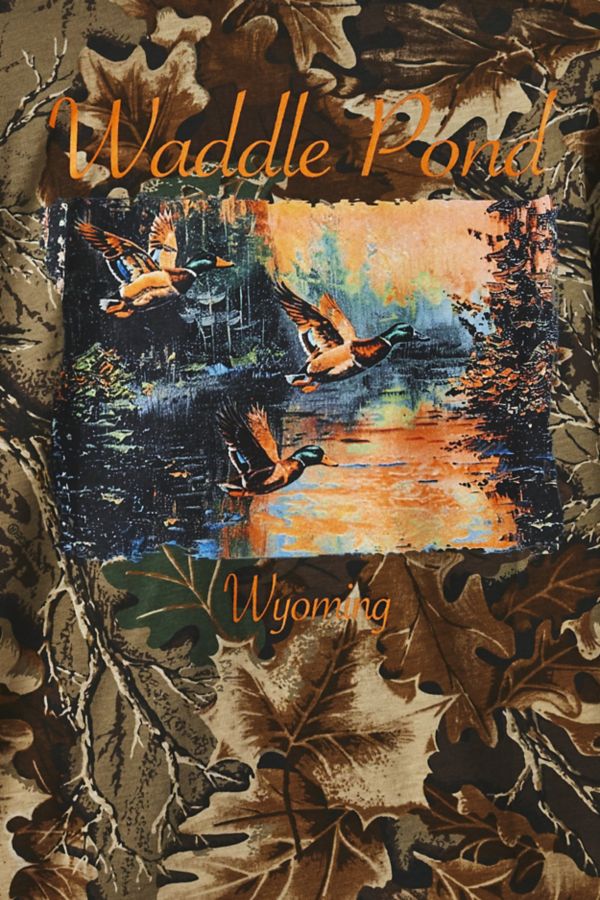 Slide View: 3: Waddle Pond Graphic Camo Allover Print Tee