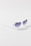 Thumbnail View 1: Amour Clear Plastic Heart Sunglasses