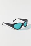 Thumbnail View 1: Kayla Plastic Round Shield Sunglasses