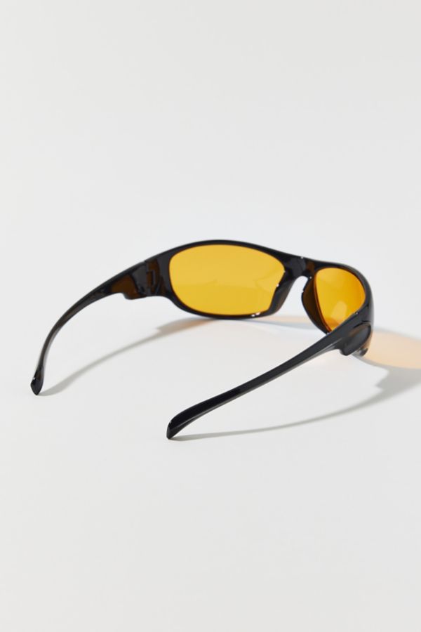 Slide View: 4: Lindsay Plastic Shield Sunglasses