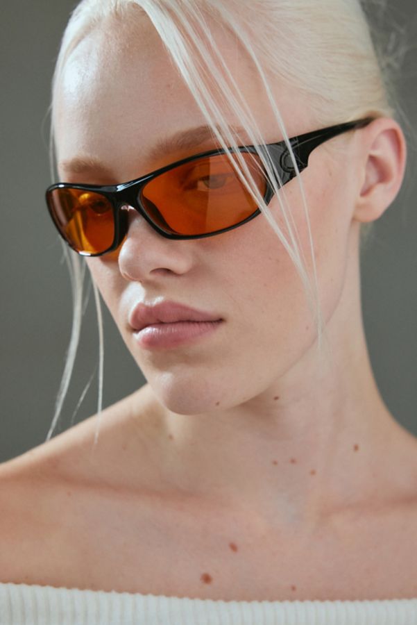 Slide View: 5: Lindsay Plastic Shield Sunglasses