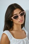 Thumbnail View 1: UO Essential Plastic Slim Cat-Eye Sunglasses