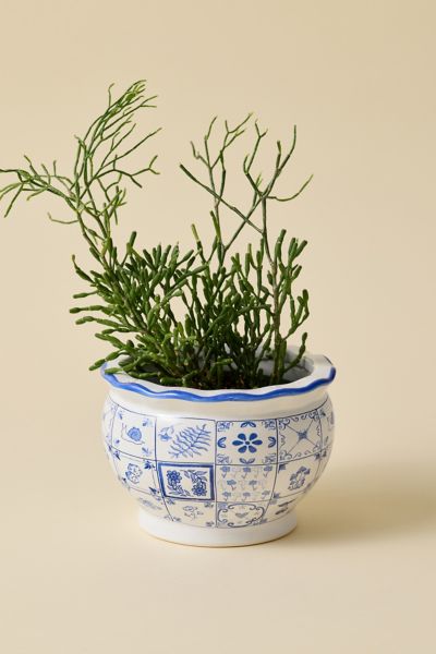 Mariana Tile Pattern Ceramic Planter