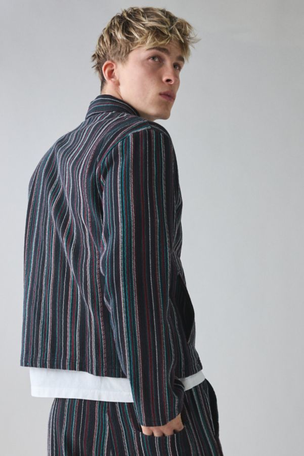 Slide View: 3: UO Fountain Beach Stripe Zip Jacket