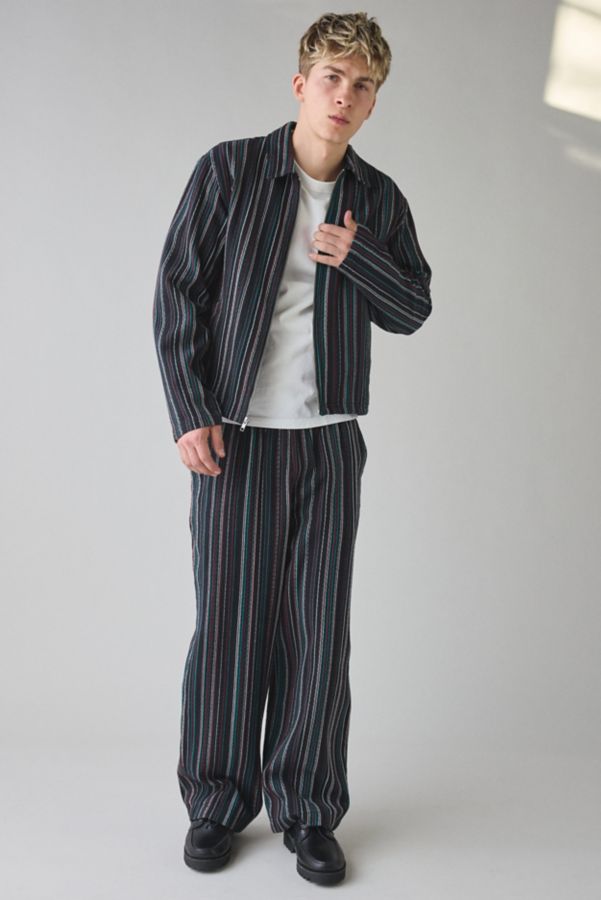 Slide View: 4: UO Fountain Beach Stripe Zip Jacket