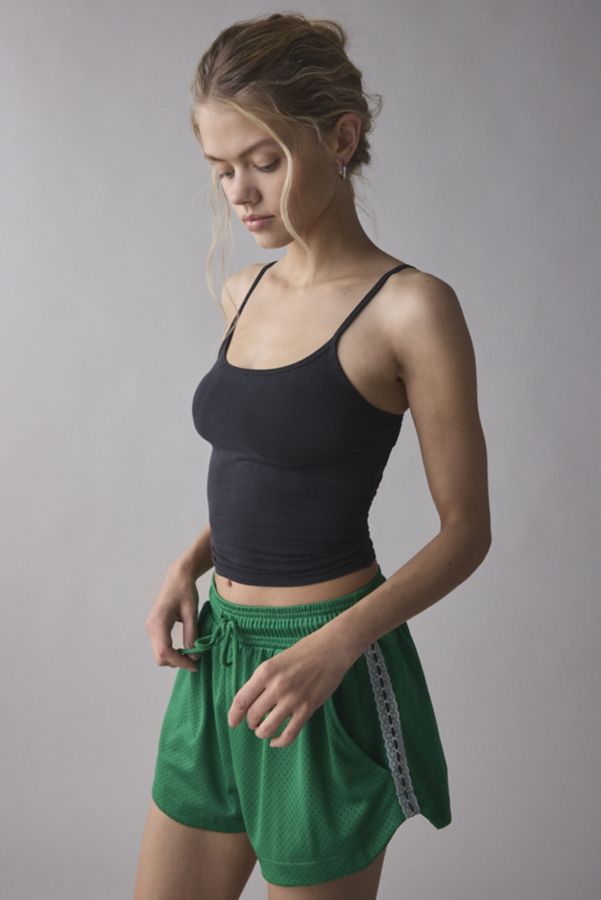 Slide View: 1: BDG On The Court Lace Trim Track Short