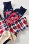 Thumbnail View 2: Polo Ralph Lauren Plaid & Bandana Pattern Crew Sock 2-Pack